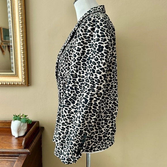 Zadig & Voltaire Victor Leopard Blazer Jacket One Button Size Small - Picture 5 of 14